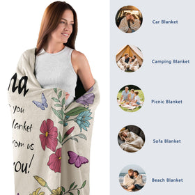 VZITSQS Mothers Day Blanket durable warmth for everyday use