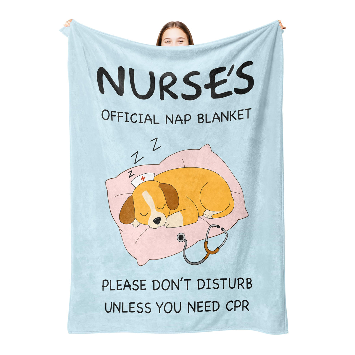 VZITSQS Mothers Day blanket for nurse with soft touch offers calming warmth.