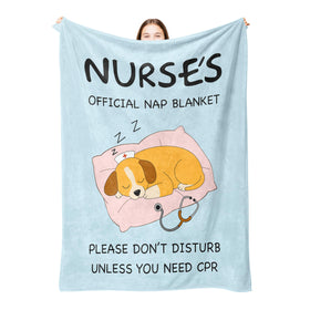 VZITSQS Mothers Day blanket for nurse with soft touch offers calming warmth.