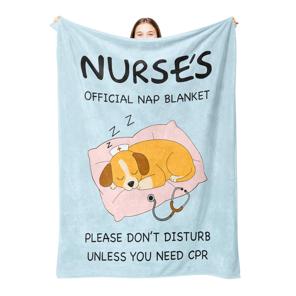 VZITSQS Mothers Day blanket for nurse with soft touch offers calming warmth.