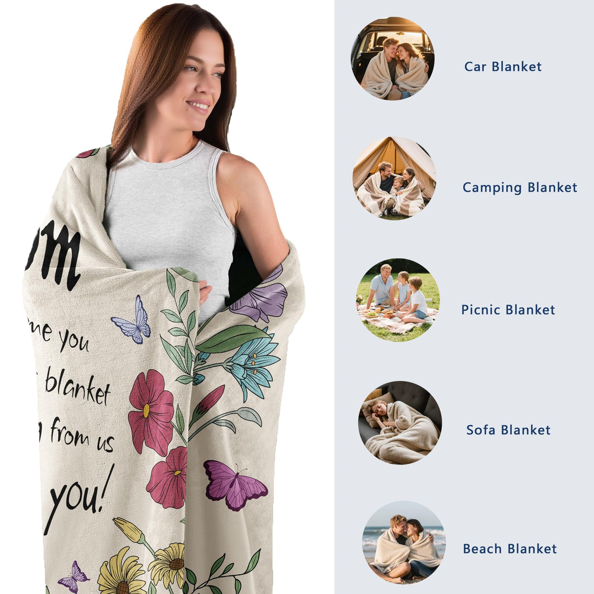 VZITSQS cozy blanket complements office desk or study with warmth.