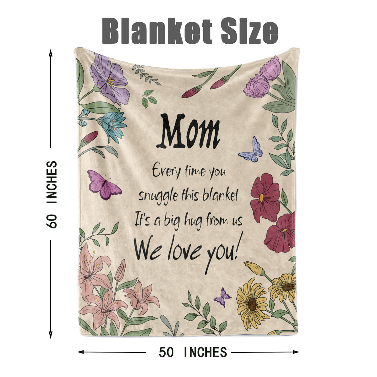 VZITSQS Mothers Day blanket enhances mood and comfort during chilly evenings.