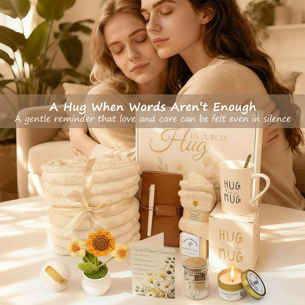 VZKOO Hug in a Mug ceramic cup for comforting rituals.