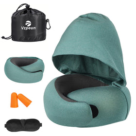 Vzpeun 360-degree support pillow helps maintain neck alignment.