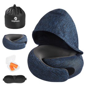 Vzpeun eye mask and earplugs included for quieter rest.
