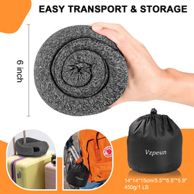 Vzpeun pillow includes eye mask and earplugs for quiet rest.