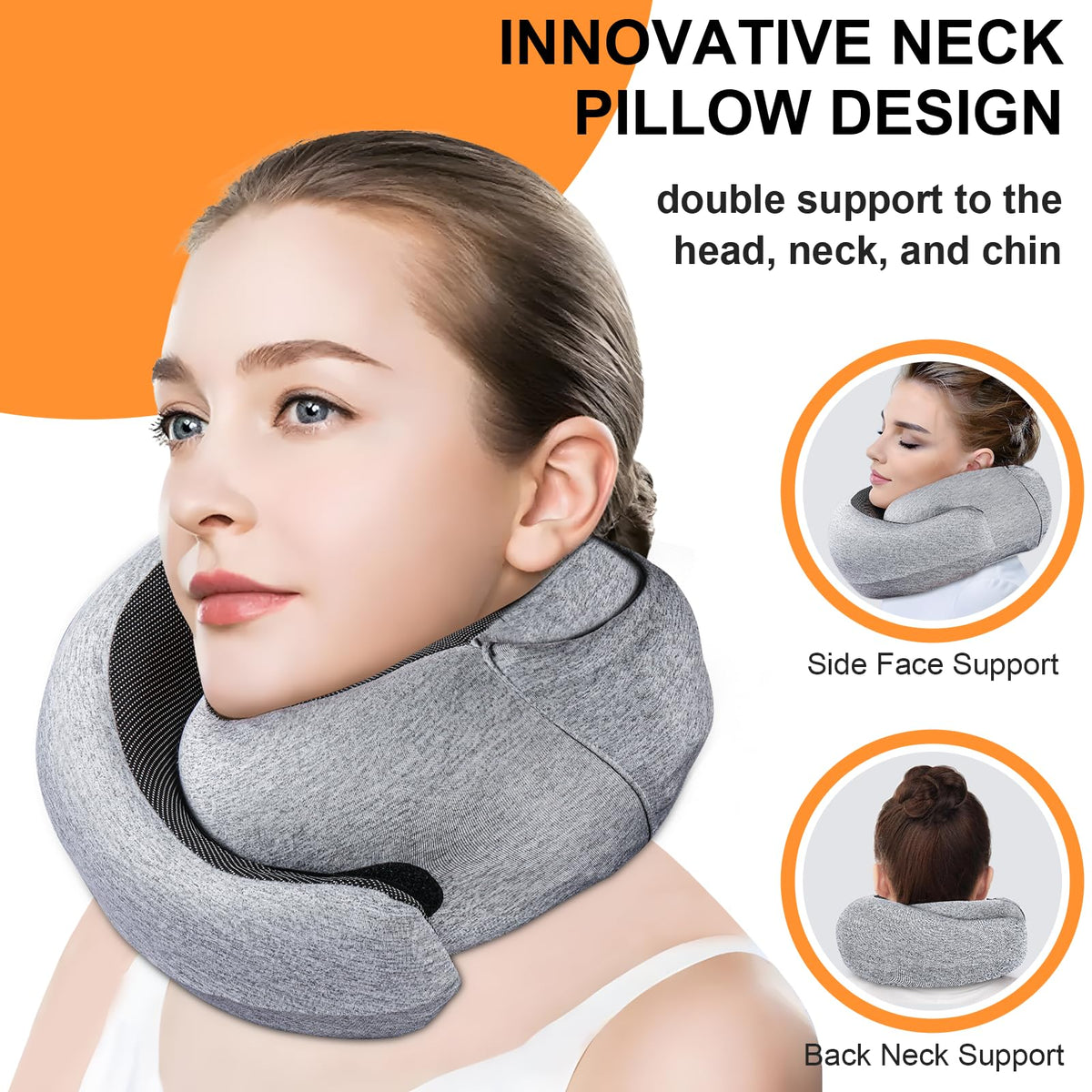 Vzpeun eye mask and earplugs included for reduced disturbances during travel.