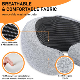 Vzpeun hood-storage feature hides the hood for a regular pillow feel.