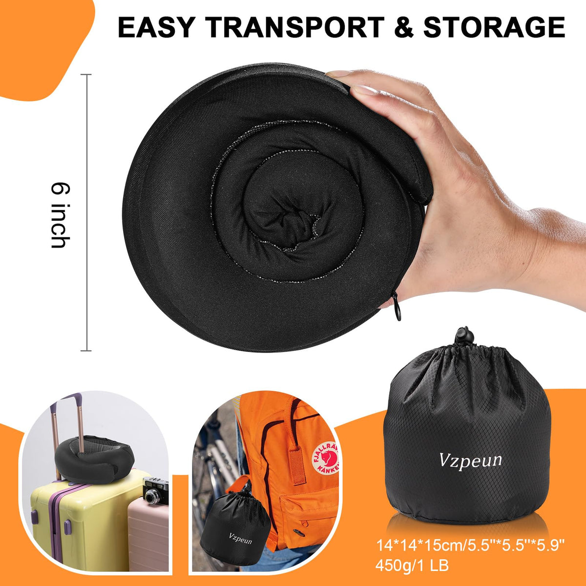 Vzpeun removable cover is machine washable for quick cleaning