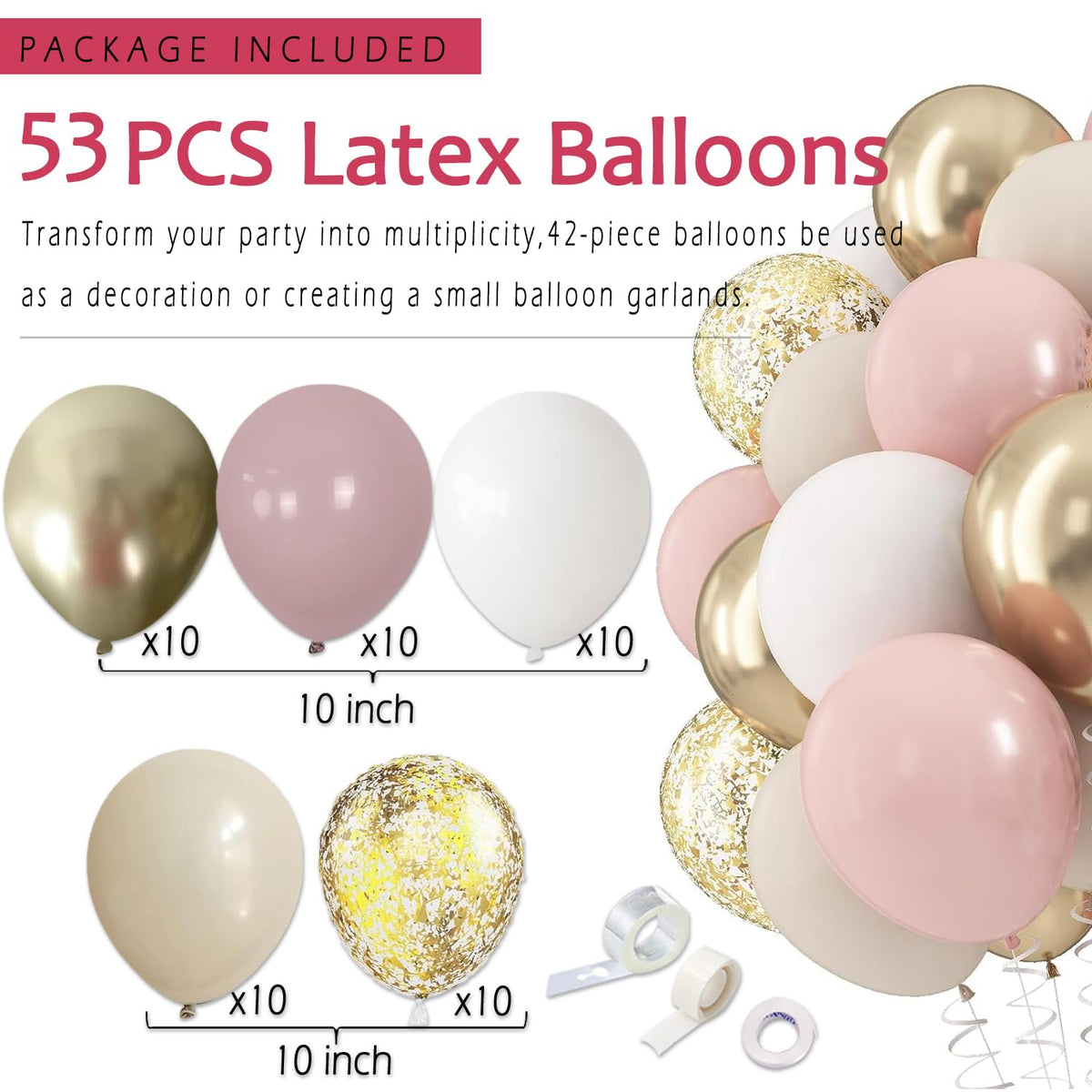 Vztipki pink tissue pompoms provide soft, festive texture.