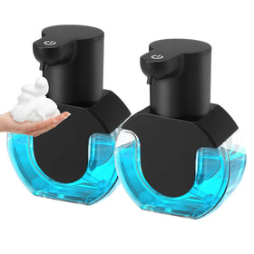 VZZNN 2-pack automatic soap dispenser front view shows vertical modern design.