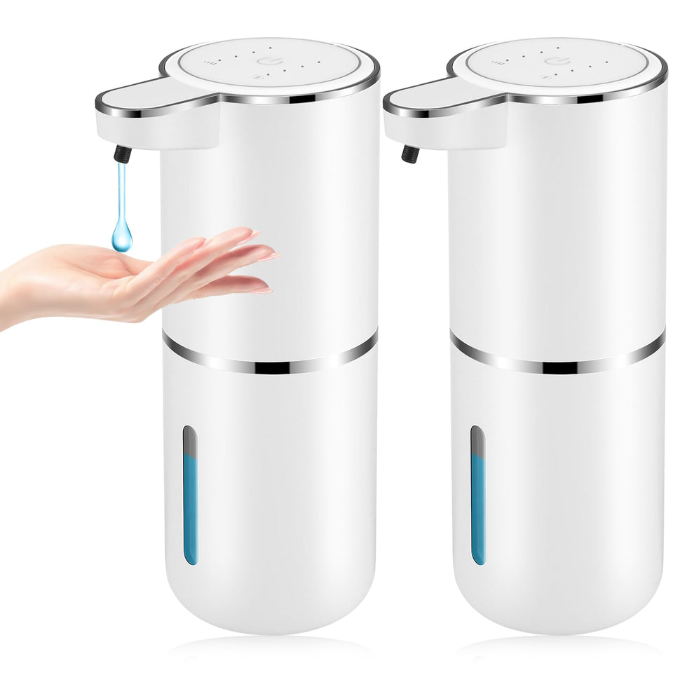 VZZNN 2-pack automatic soap dispenser wall mounted for convenient multi-room use.
