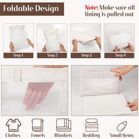 VZZNN Clear window bin enables quick access to clothing and towels