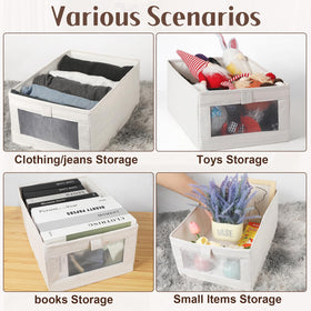 VZZNN Compact 15.7in x 10.8in x 6.7in organizers fit most shelves