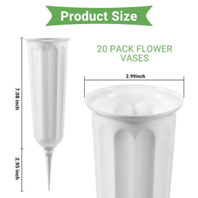VZZNN easy-install cemetery vase with buckle for quick setup.