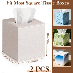 VZZNN tissue box cover with magnetic base for easy refills and secure closure.