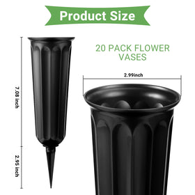 VZZNN plastic vase bulk pack for easy multi-site floral displays