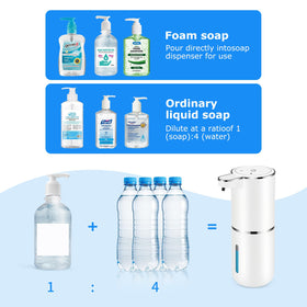 VZZNN sensor-activated foaming action enables touchless handwashing.