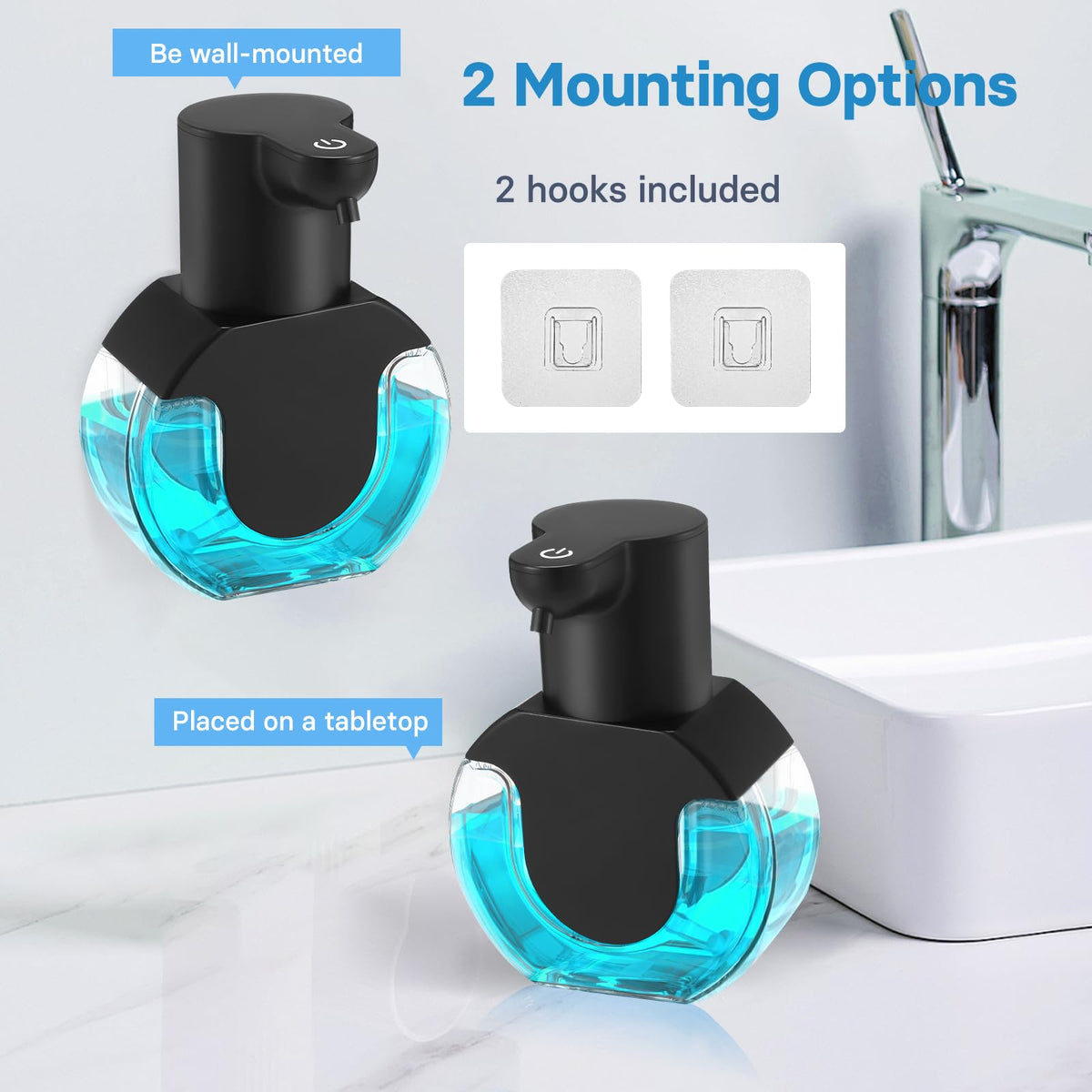VZZNN wall-mount bracket installation for flexible placement.