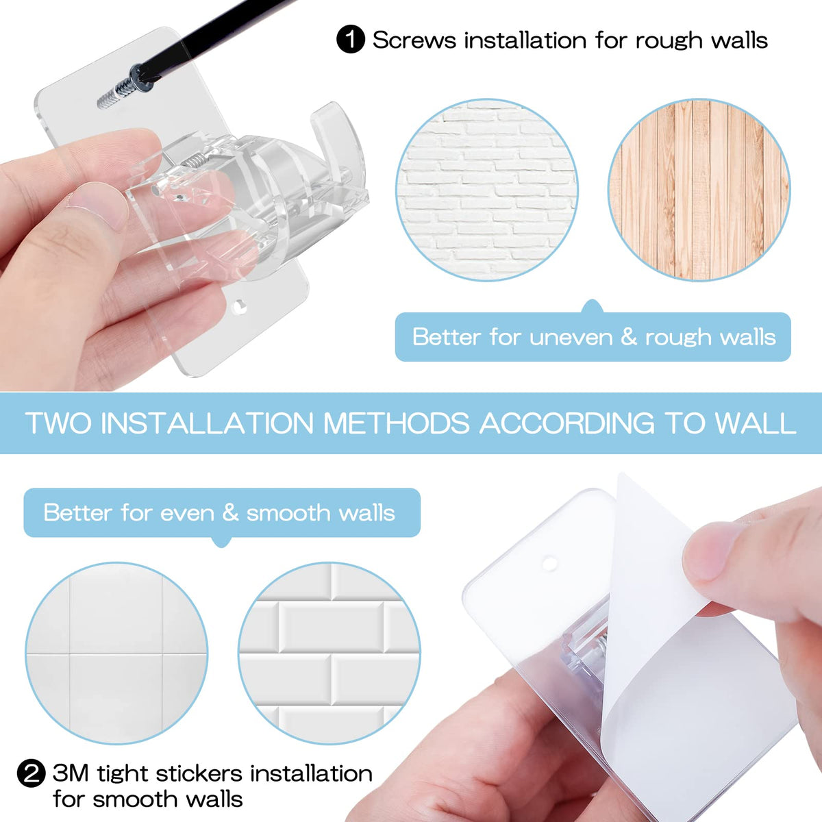 Wabboreq towel rack bracket adds easy no-drill storage on smooth walls.