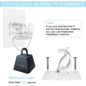 Wabboreq universal wall-mount bracket suitable for smooth surfaces without drilling.