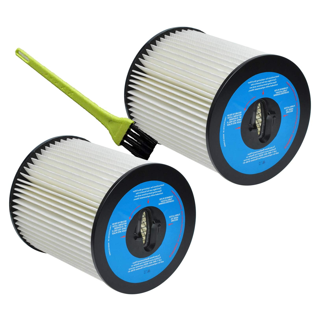 Wadoy 8106-01 central vac filter front view boosts airflow
