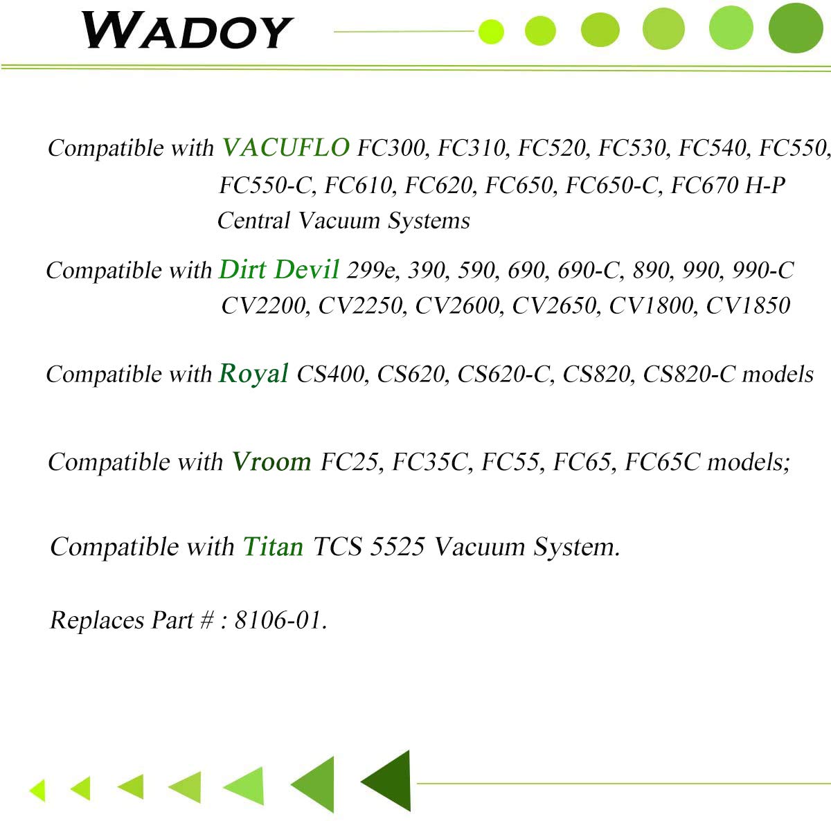 Wadoy 8106-01 easy installation without tools