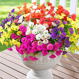Waipfaru 24-bundle outdoor flowers showcase durable, low-maintenance porch decor.