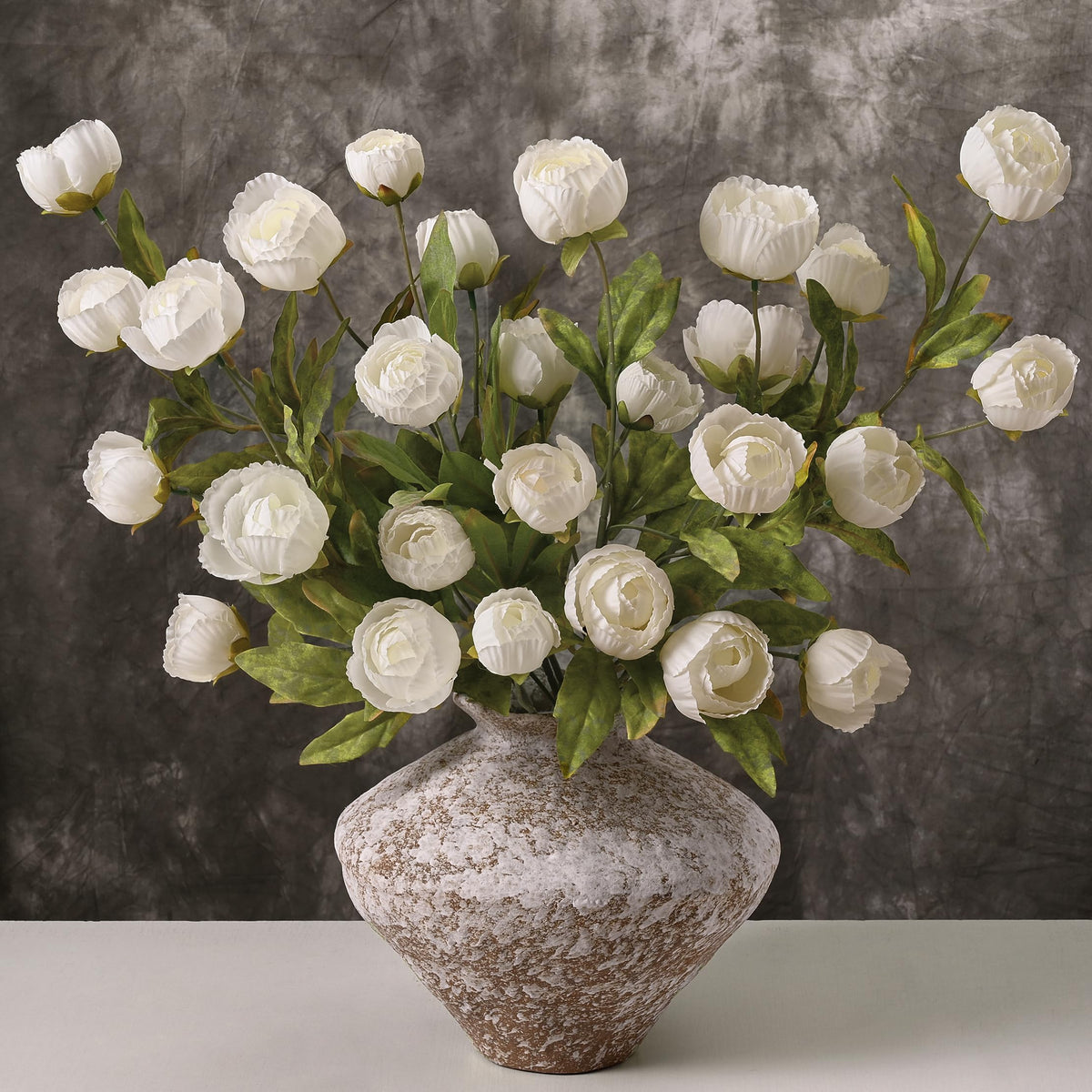 Waipfaru 6-pcs faux peonies on 27-inch stems for lush, lasting arrangements.