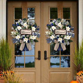 Waipfaru all-season front-door decor wreath for porch