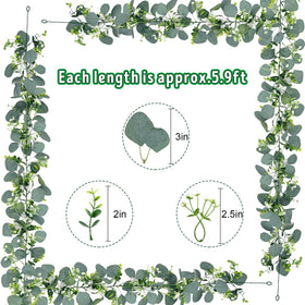 Waipfaru artificial eucalyptus vines; durable decor that lasts without watering.