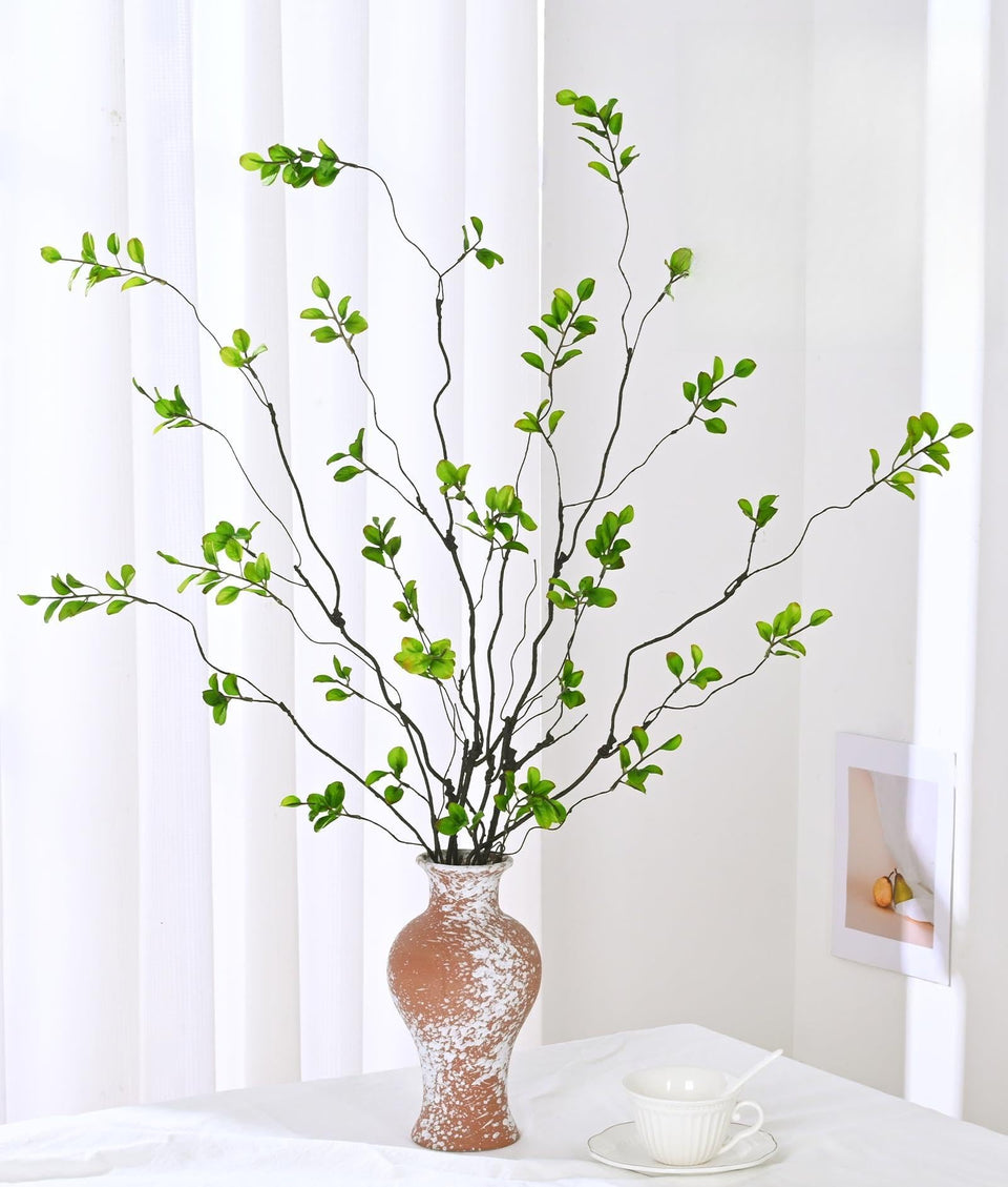 Waipfaru artificial ficus branches vase-fill 6pc for elegant centerpieces