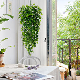 Waipfaru UV-resistant artificial vines stay bright outdoors with no daily maintenance.