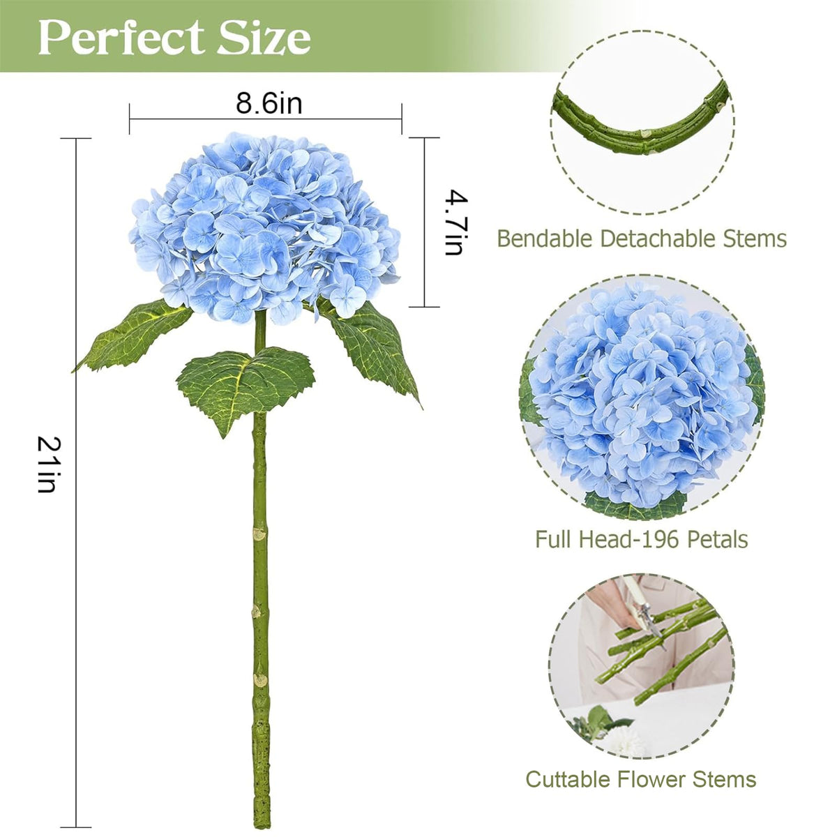 Waipfaru centerpieces and wedding decor with vibrant blue hues.