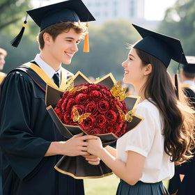 Waipfaru DIY rose bouquet assembly shows easy crafting for a personalized gift.