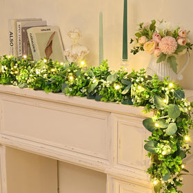 Waipfaru durable silk leaves eucalyptus vines look lifelike