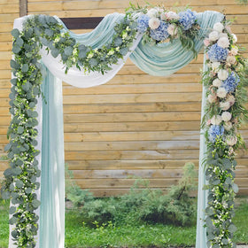 Waipfaru garland for table centerpiece; lush greenery with low maintenance.