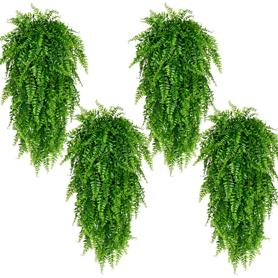 Waipfaru UV-resistant hanging fern for outdoor use adds lasting greenery