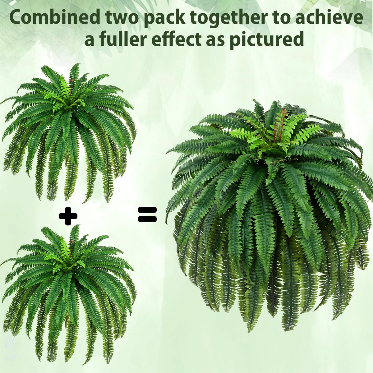 Waipfaru fern leaves detail with flexible stems for arrangements.