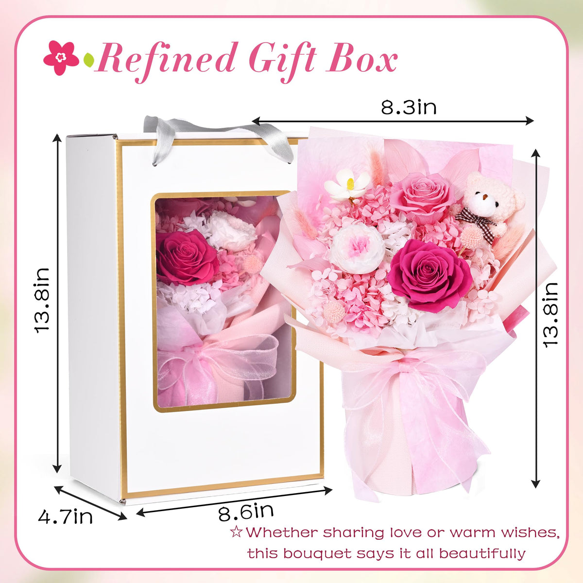Waipfaru Forever Rose gift for her, enduring beauty without daily care.