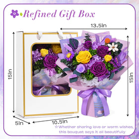 Waipfaru forever rose close-up in gift box, lasting charm.