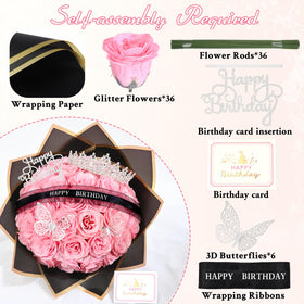 Glitter details catch light for a magical Waipfaru display