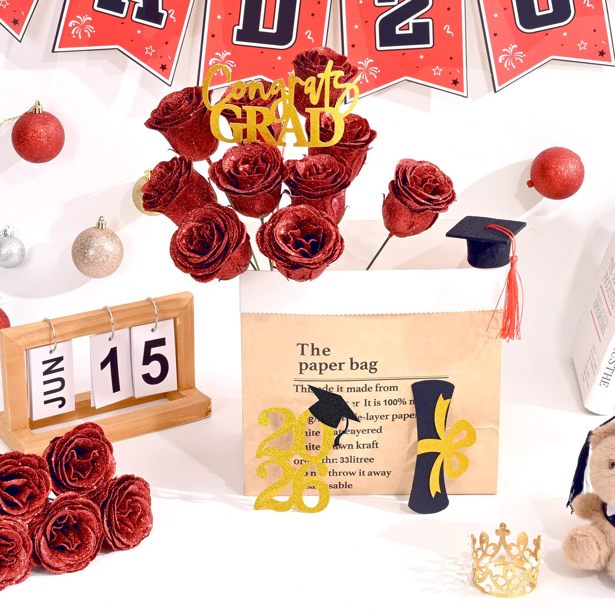 Waipfaru bouquet may shed glitter on arrival, part of its festive charm