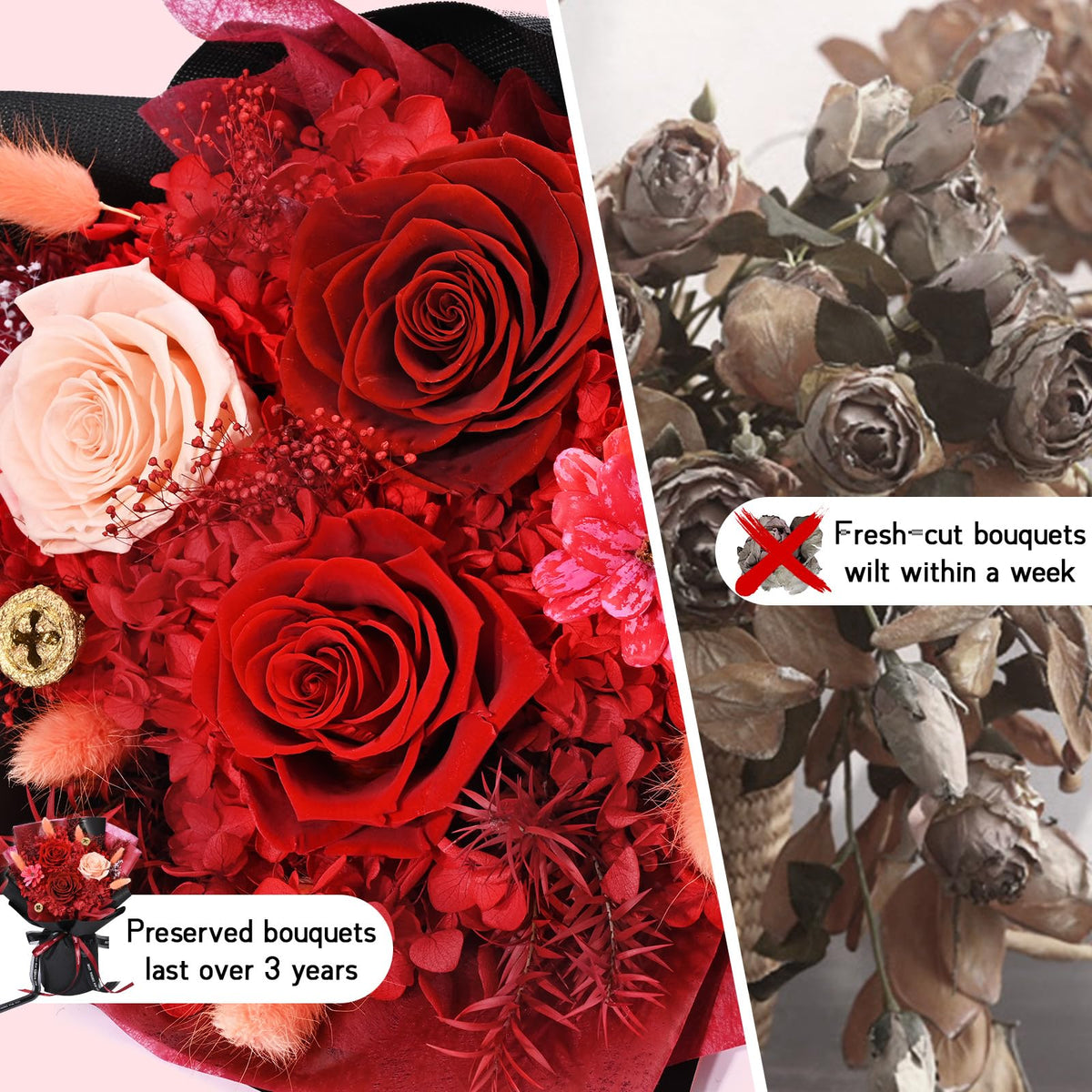 Waipfaru Hand-Drawn Roses Card — personal touch adds romantic flair.