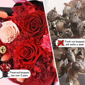 Waipfaru Hand-Drawn Roses Card — personal touch adds romantic flair.