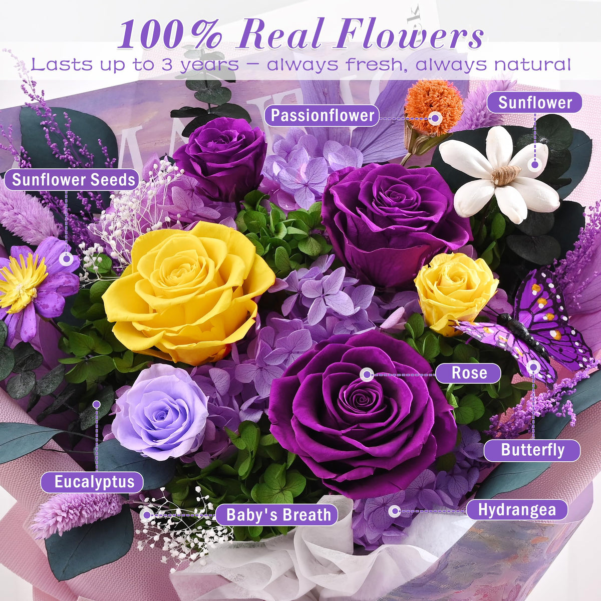 Waipfaru handcrafted bouquet showcases skilled floristry artistry.