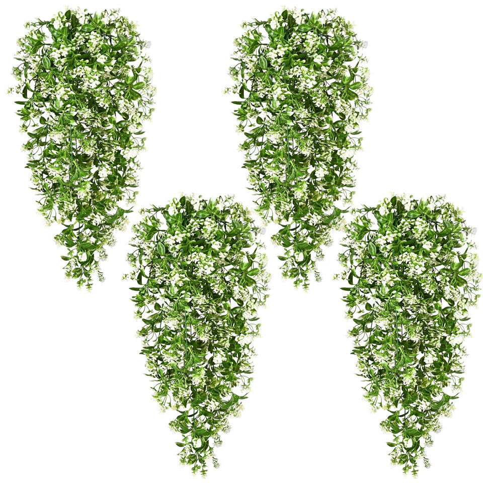 Waipfaru hanging plants 4-pack ivy-pothos for lush wall decor