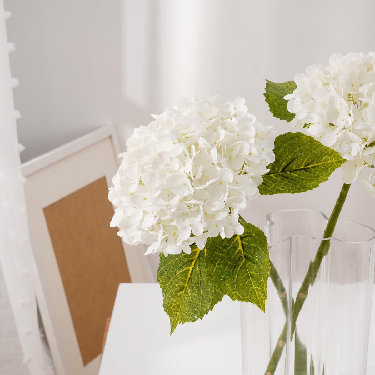 Waipfaru home decor hydrangea with leaves versatile for any season