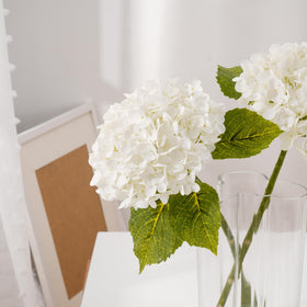 Waipfaru home decor hydrangea with leaves versatile for any season