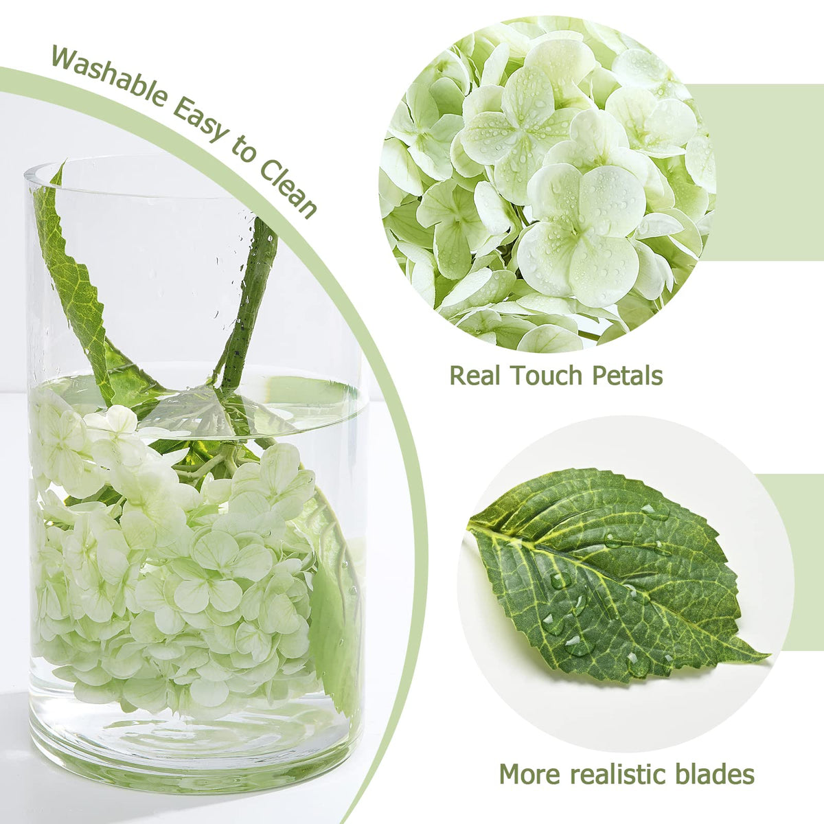 Waipfaru Hydrangea close-up reveals 196 soft petals and realistic texture.